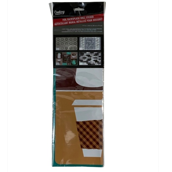 Cooking Concepts Backsplash Peel Stick Adhesive Rectangle 17.7  X 28.5  in Teal - Picture 8 of 8